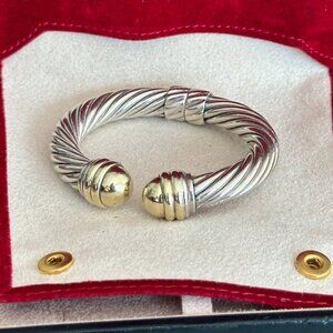 David Yurman Vintage Two-Tone Cable Classics Dome Bracelet